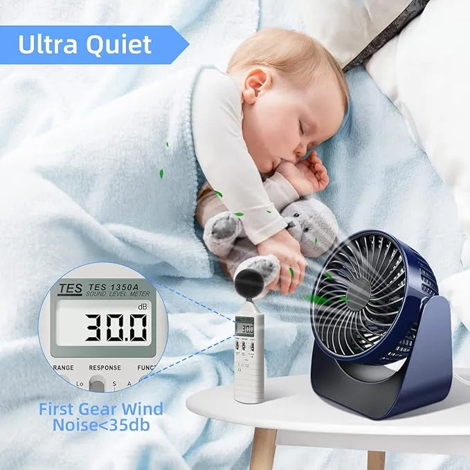 مروحة سطح المكتب تدور 360 درجة