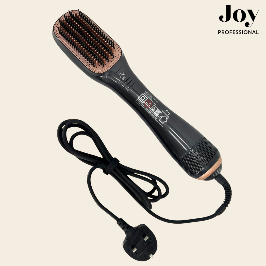 فرشاة تصفيف وتجفيف الشعر سيراميك 2 في 1 - مظهر أنيق لصالون التجميل في المنزل