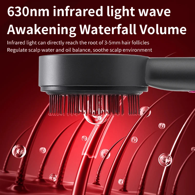 فرشاة تدليك كهربائية لفروة الرأس – لتحفيز نمو الشعر بشكل استرخاء فوري