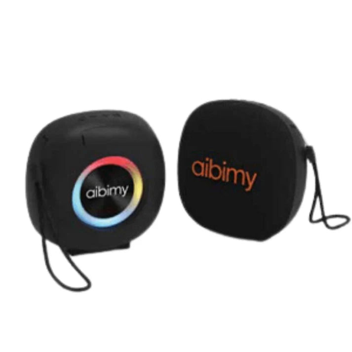 Aibimy - مكبر صوت بلوتوث مقاوم للماء مع إضاءة حلقية RGB