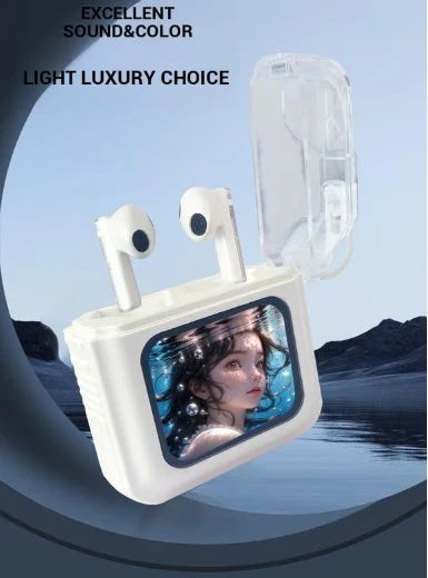 سماعات رأس ذكية مع شاشة LCD