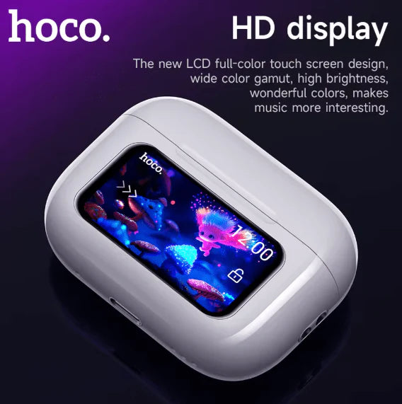 Hoco - سماعة أذن بلوتوث بشاشة تعمل باللمس (EW72)