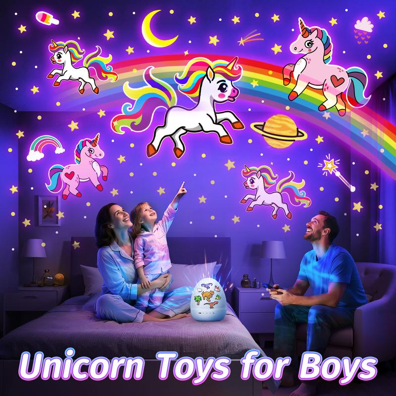 جهاز عرض ضوء الليل للأطفال – 15 مشهد مجرة، دوران 360°، قابل للشحن USB للبنات والأولاد