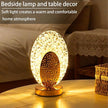 مصباح طاولة LED كريستالي بيضاوي الشكل
